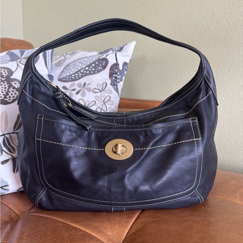 Coach Large Ergo Hobo 10741 black leather